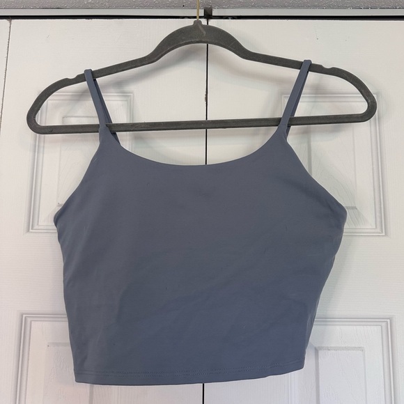 Dragon Fit Padded Sports Bra Workout Top Dusty Blue - Picture 1 of 3